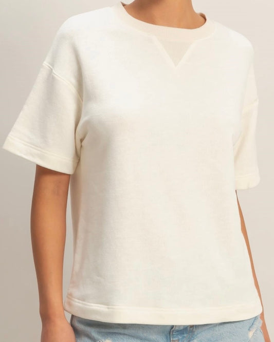 Whip Cream Crew Neck Tee - The Swanky Shack