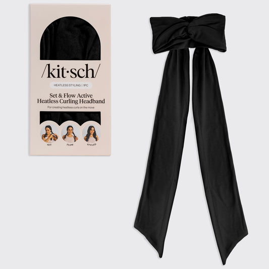 Black Heatless Curling Headband - The Swanky Shack