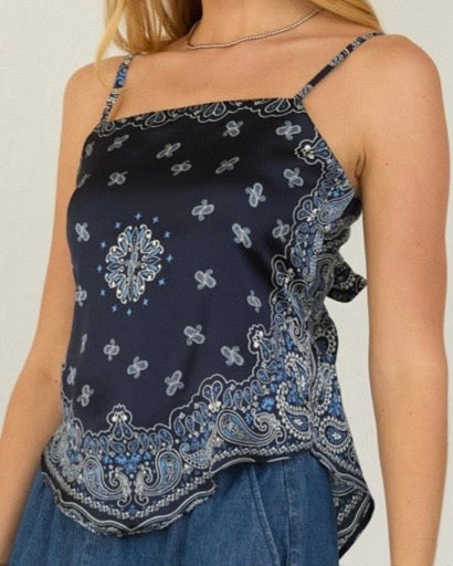 Bandana Print Pleated Skirt - The Swanky Shack