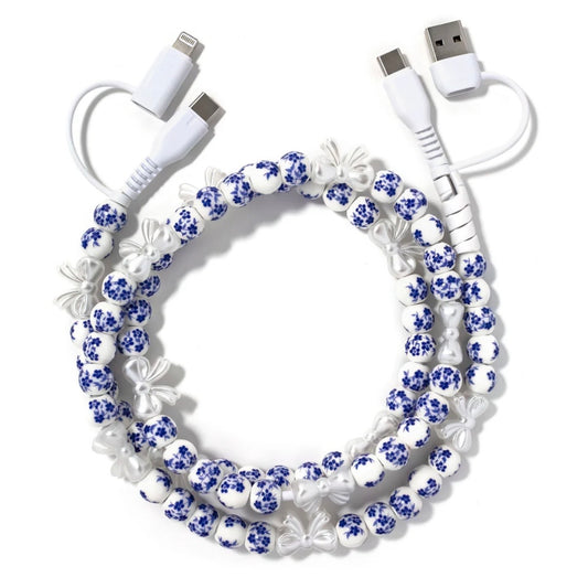 Cherry Blossom 3ft Phone Charger - The Swanky Shack