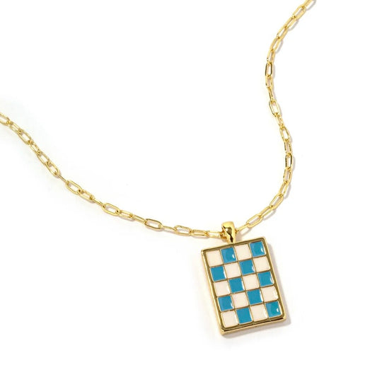 Hopscotch Blue Necklace - The Swanky Shack