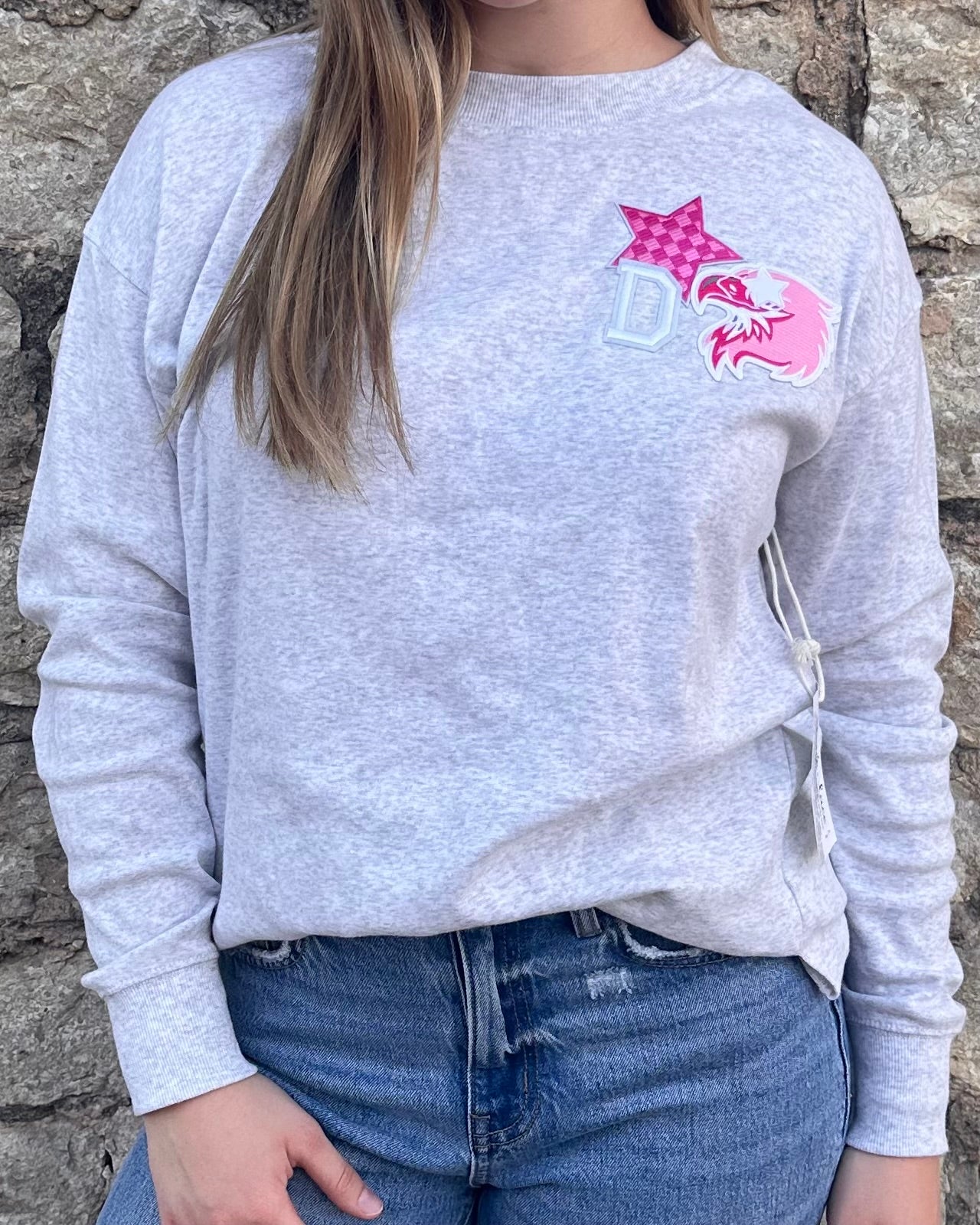 Pink Out Patch Sweatshirt