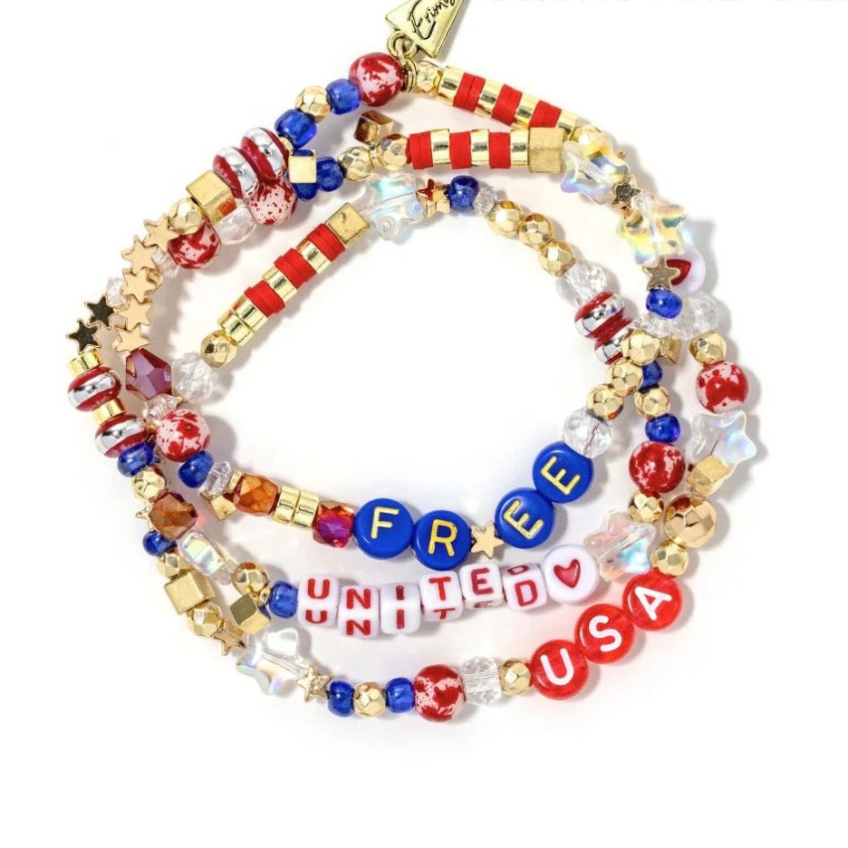 USA Wrap Bracelet - The Swanky Shack