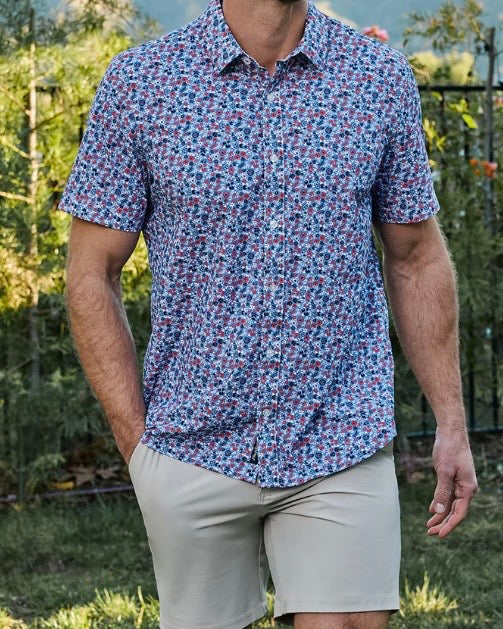 Floral Journey Performance Shirt - The Swanky Shack
