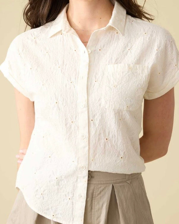Graceville Eyelet Shirt - The Swanky Shack