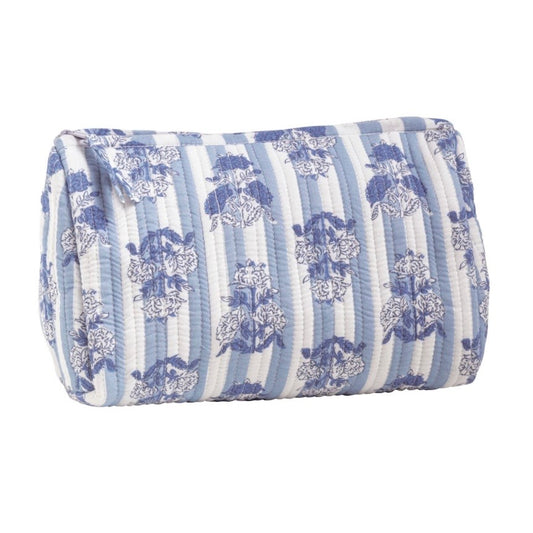 Blue Cornflower Cosmetic Case - The Swanky Shack