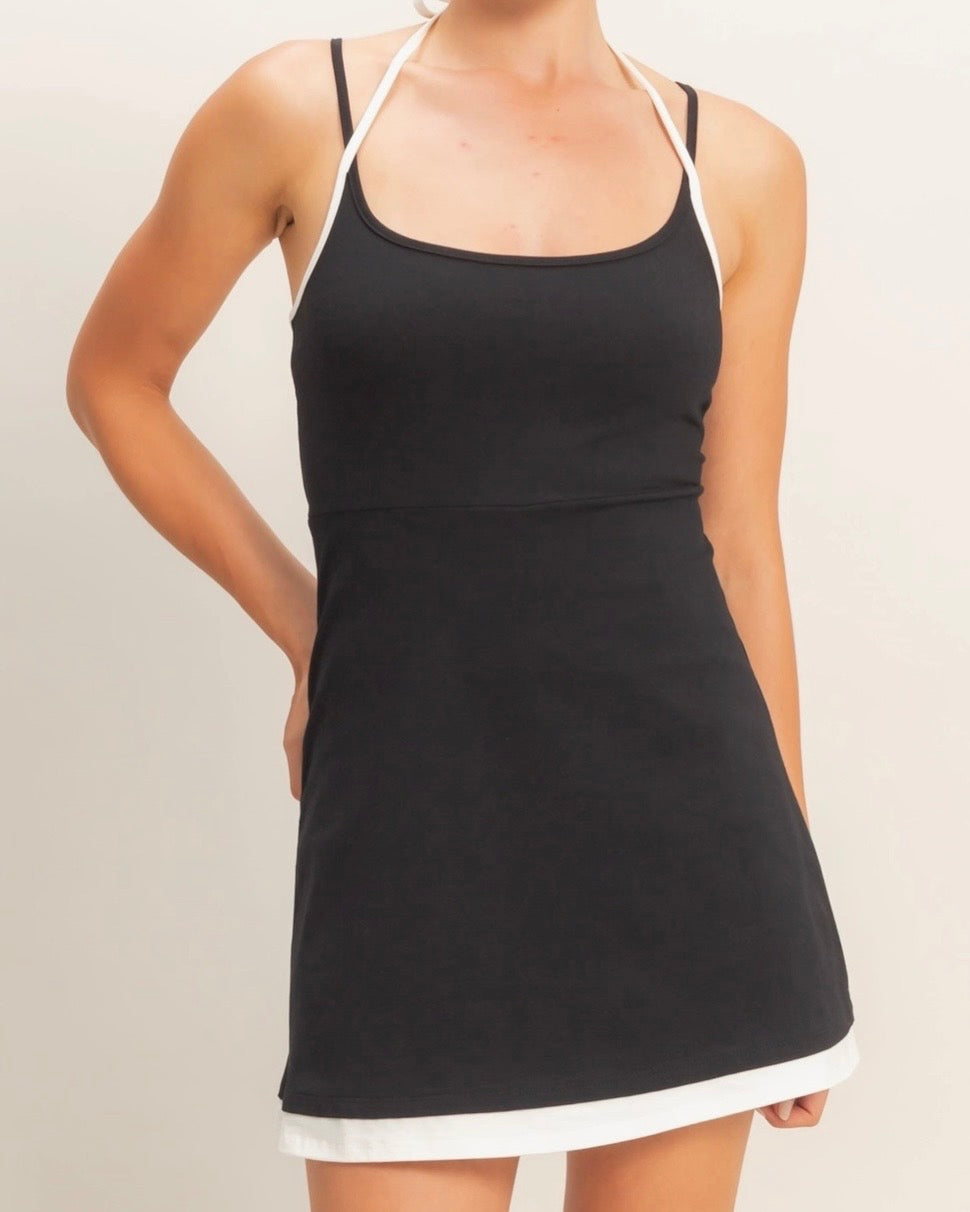 Black Athletic Dress - The Swanky Shack