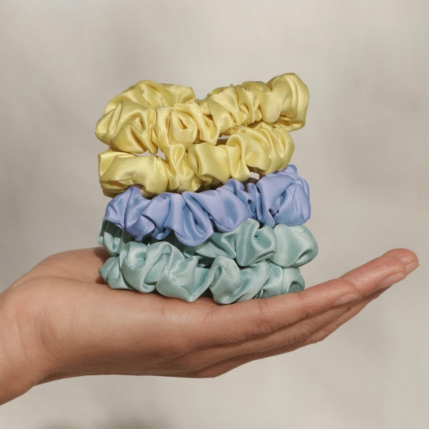 Coastal Satin Scrunchie Set - The Swanky Shack