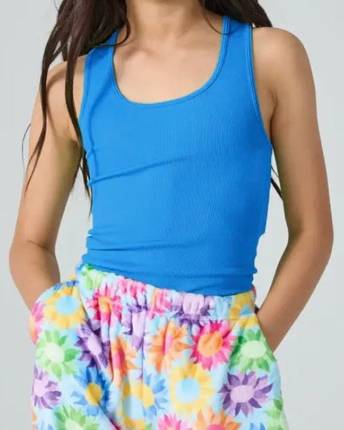 Girl’s Bright Blue Racerback Tank