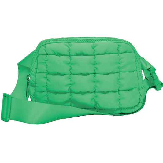 Green Puffer Belt Bag - The Swanky Shack
