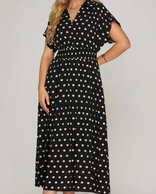 Sophia Polka Dot Dress - The Swanky Shack