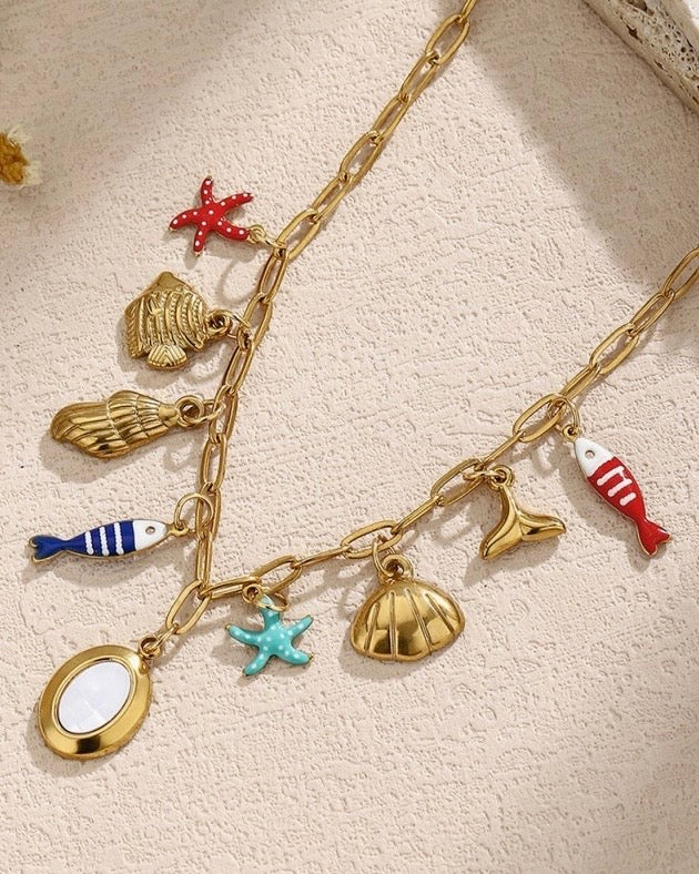 Fish Charm Necklace - The Swanky Shack
