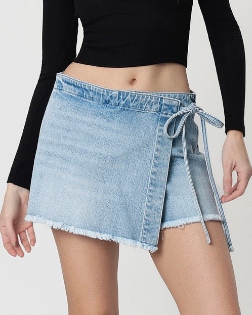 Frayed Wrap Skort - The Swanky Shack
