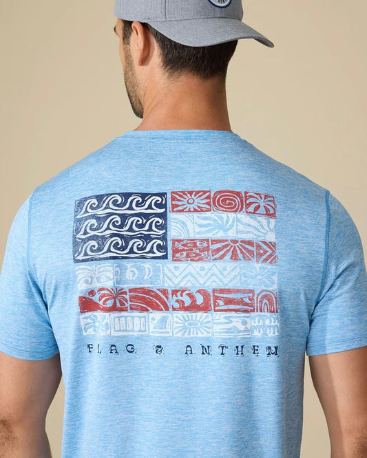 Americana Coastal Flag Performance Tee - The Swanky Shack