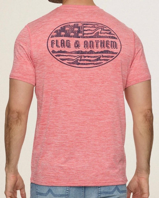 Americana Palm Flag Performance Tee - The Swanky Shack