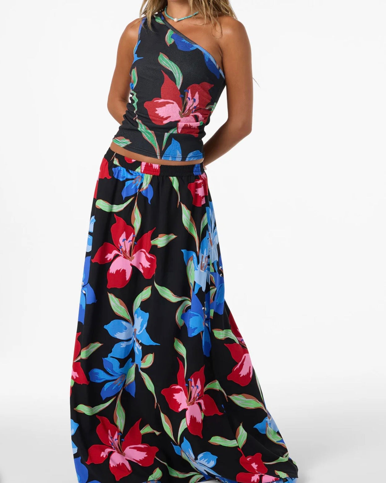 Lindon Floral Skirt - The Swanky Shack