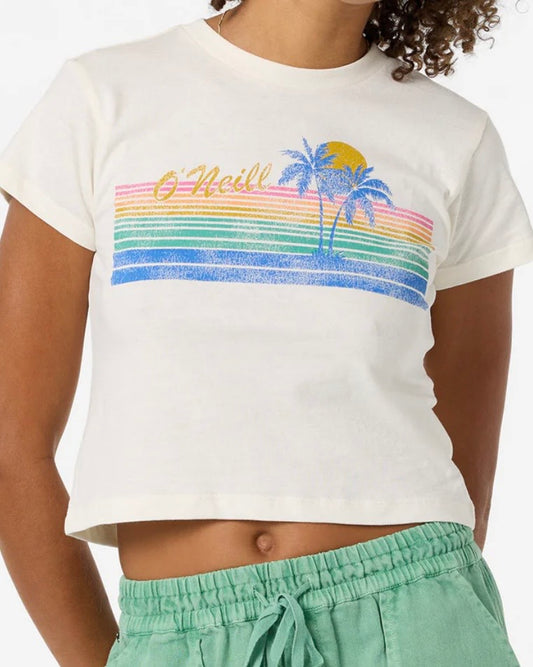 Retro Stripe Fitted Tee