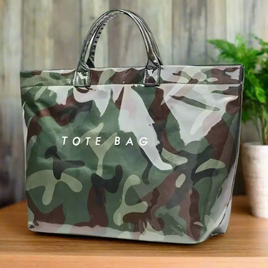 Camo Tote Bag - The Swanky Shack