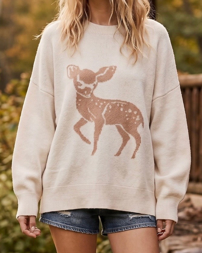 Bambi Oversized Sweater - The Swanky Shack