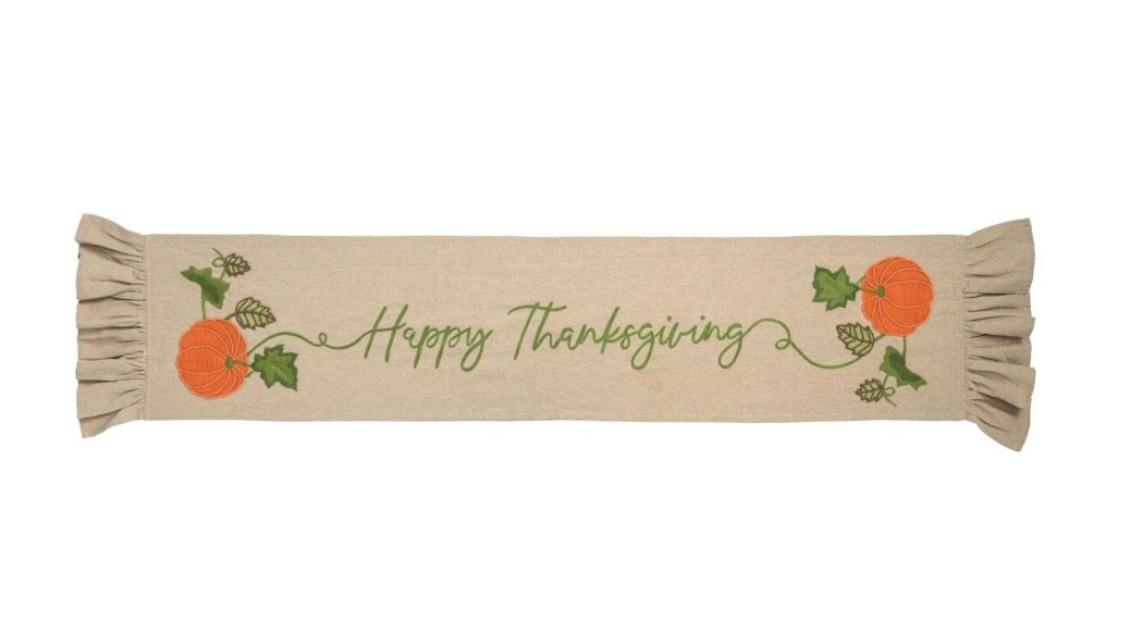 Happy Thanksgiving Table Runner