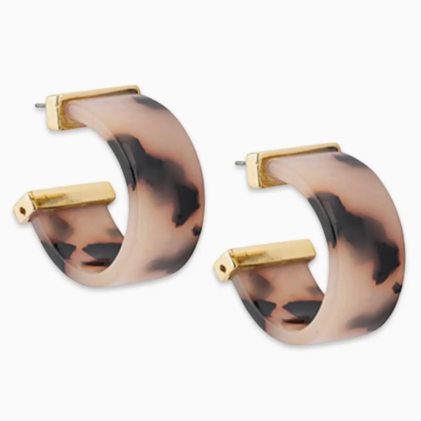 Tortoiseshell Hoop Earring - The Swanky Shack