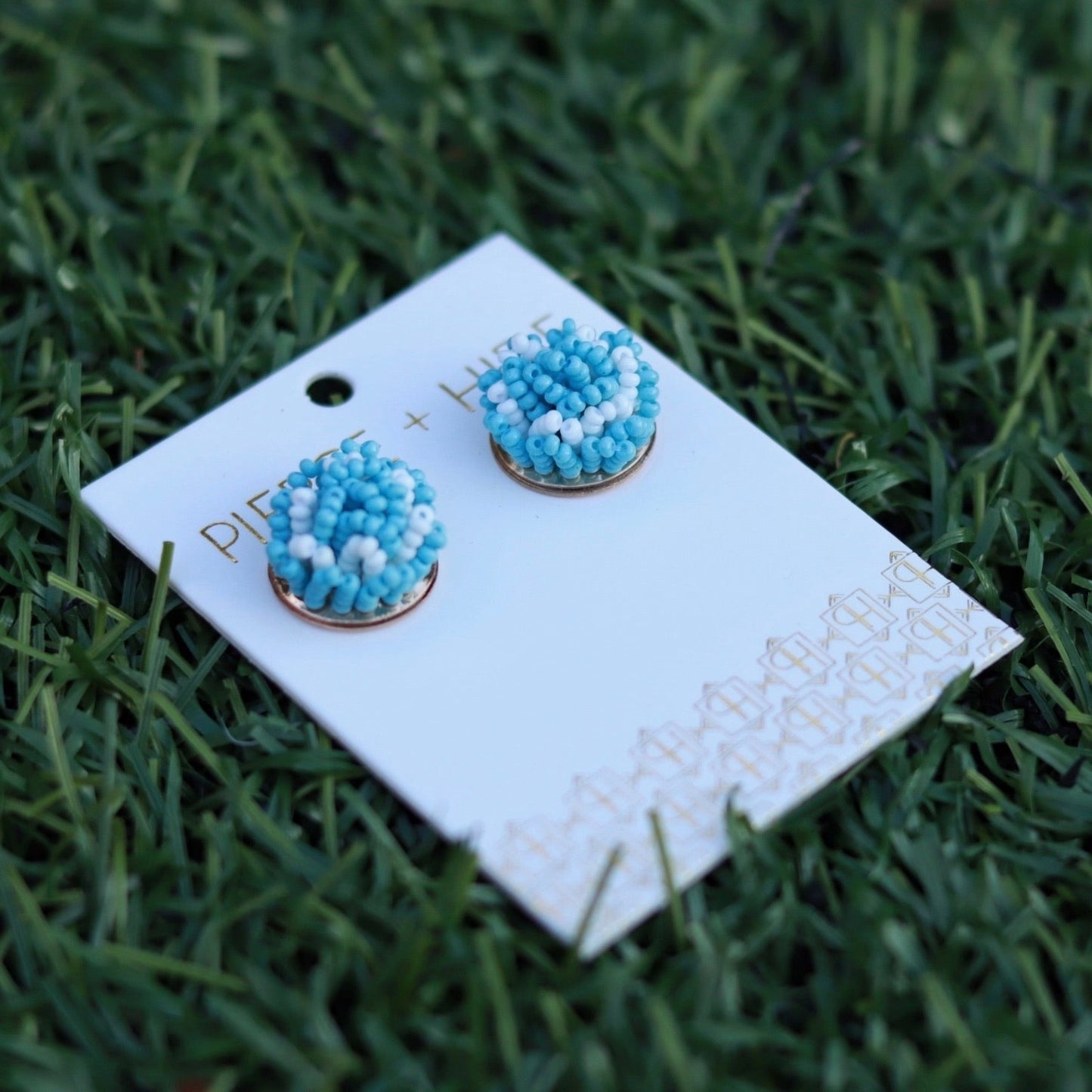 Beaded Pom Pom Earring - The Swanky Shack
