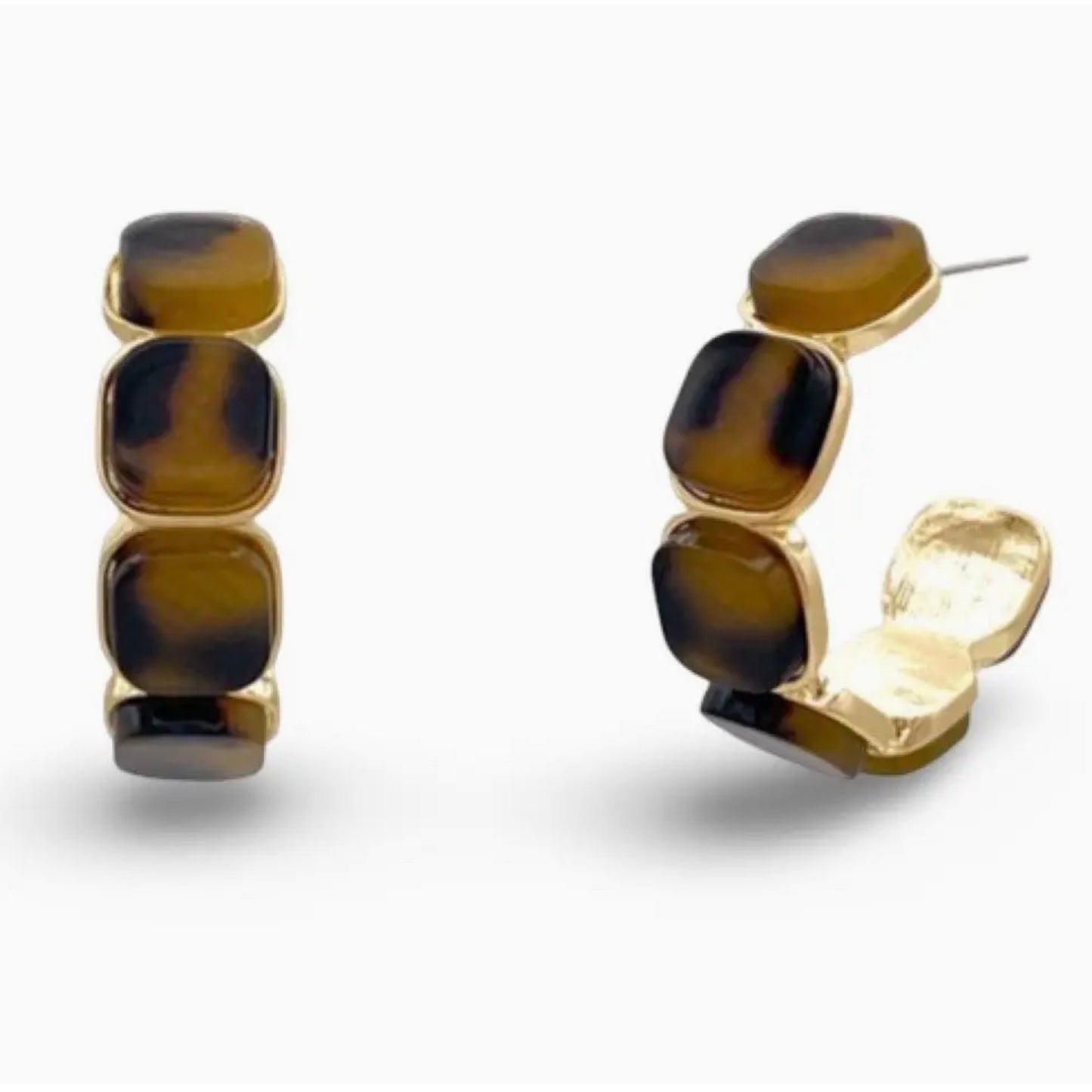 Tortoiseshell Statement Hoop - The Swanky Shack