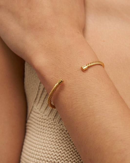 Twisted Mini Bangle - The Swanky Shack