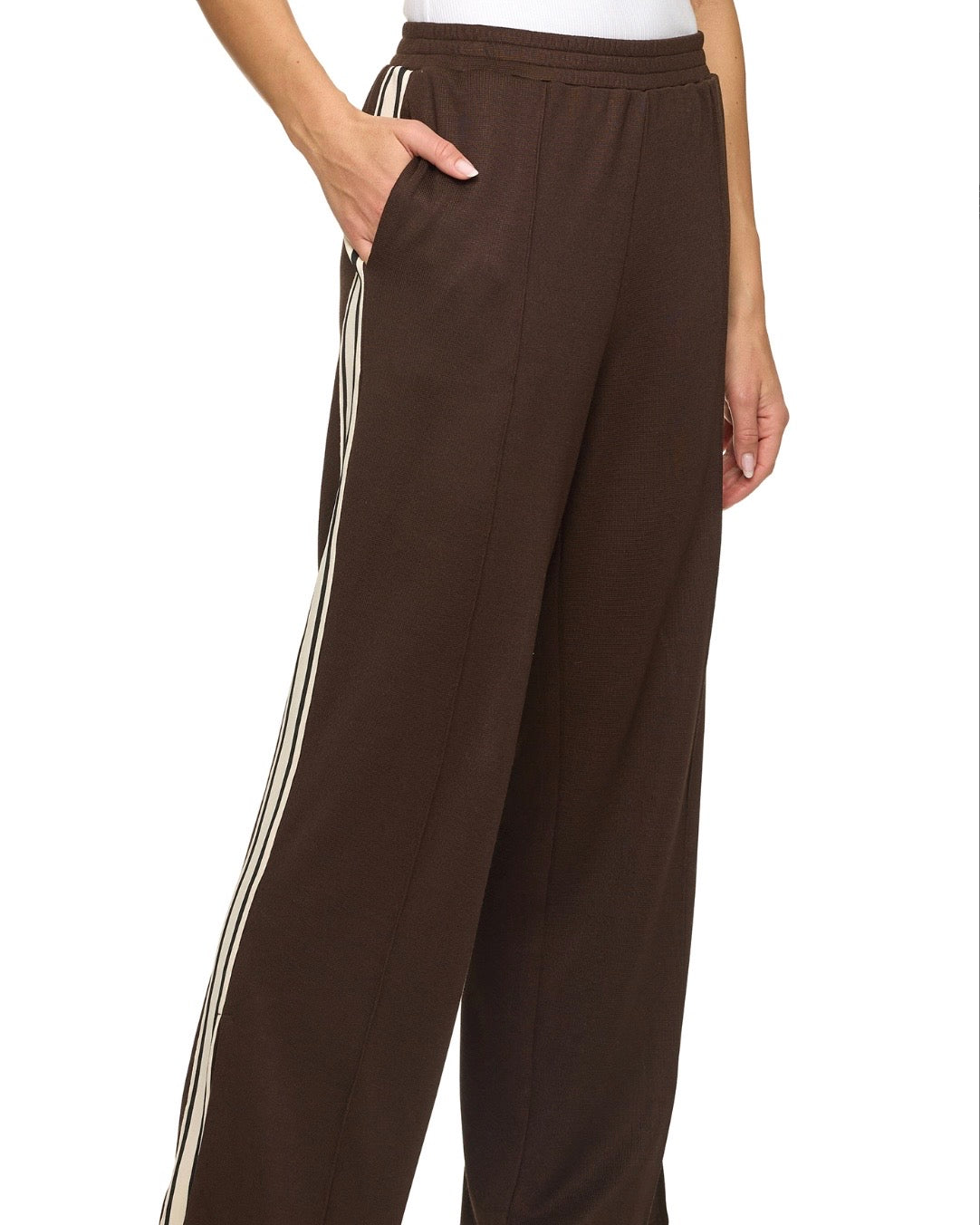 Knit Stripe Varsity Pant - The Swanky Shack