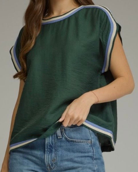Diana Hunter Green Blouse - The Swanky Shack