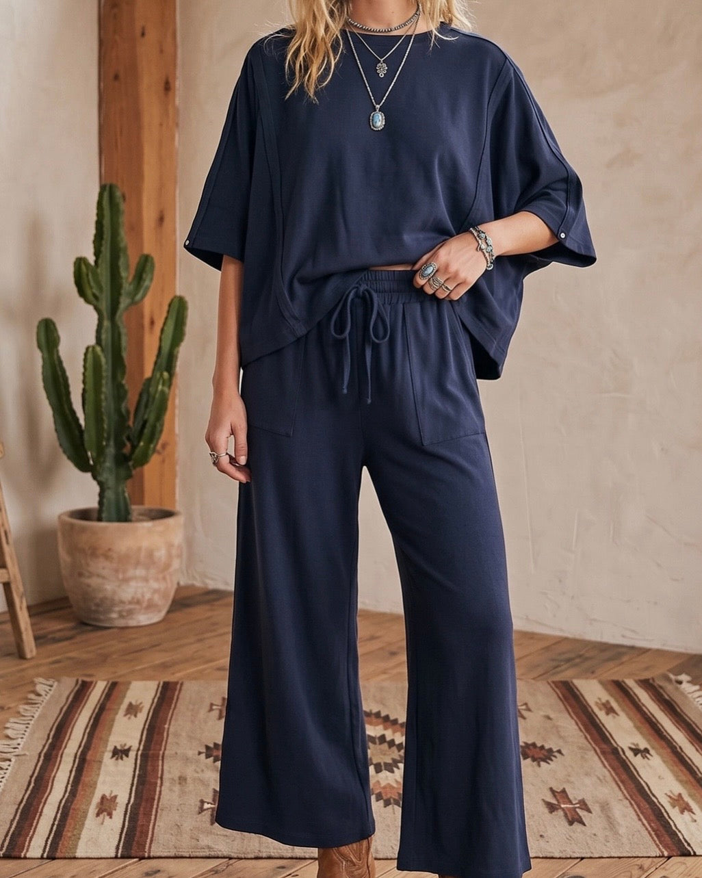 Candice Navy Set - The Swanky Shack