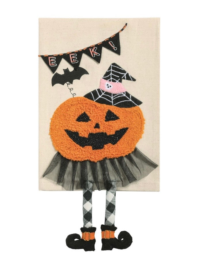 Pumpkin Dangle Leg Towel