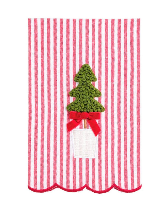Tree Stripe Topiary Towel