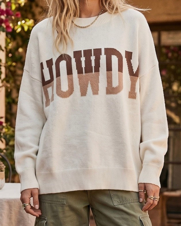 HOWDY Oversized Sweater