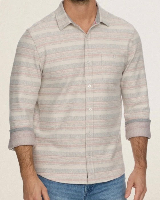 Luverne Striped Hero Knit Flannel - The Swanky Shack