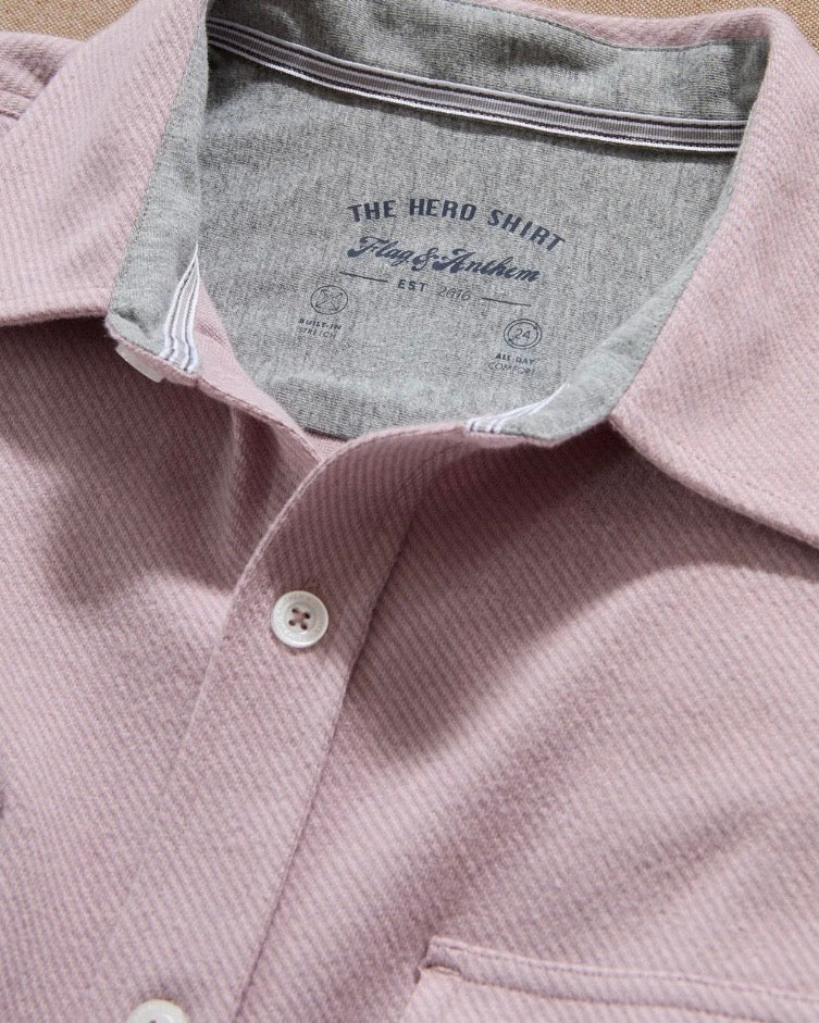 Hero Mauve Stretch Flannel Shirt - The Swanky Shack