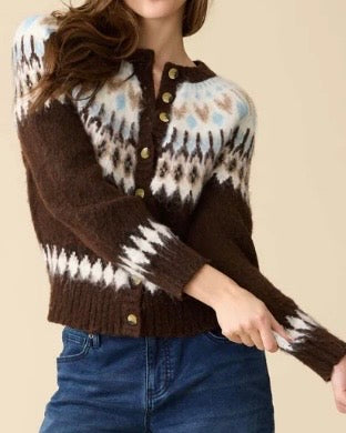 Alma Fair Isle Cardigan - The Swanky Shack