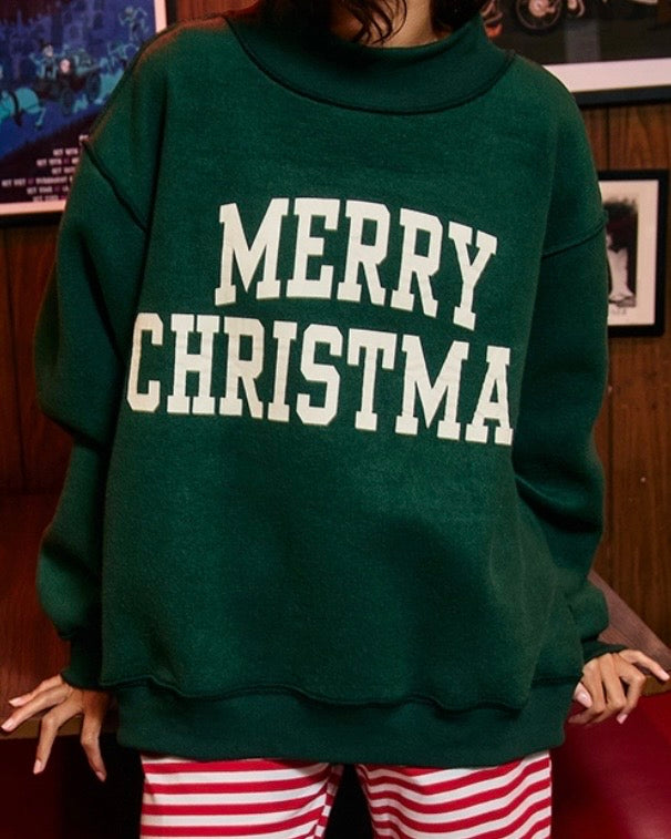 Deck The Halls Reversible Mockneck Sweatshirt - The Swanky Shack