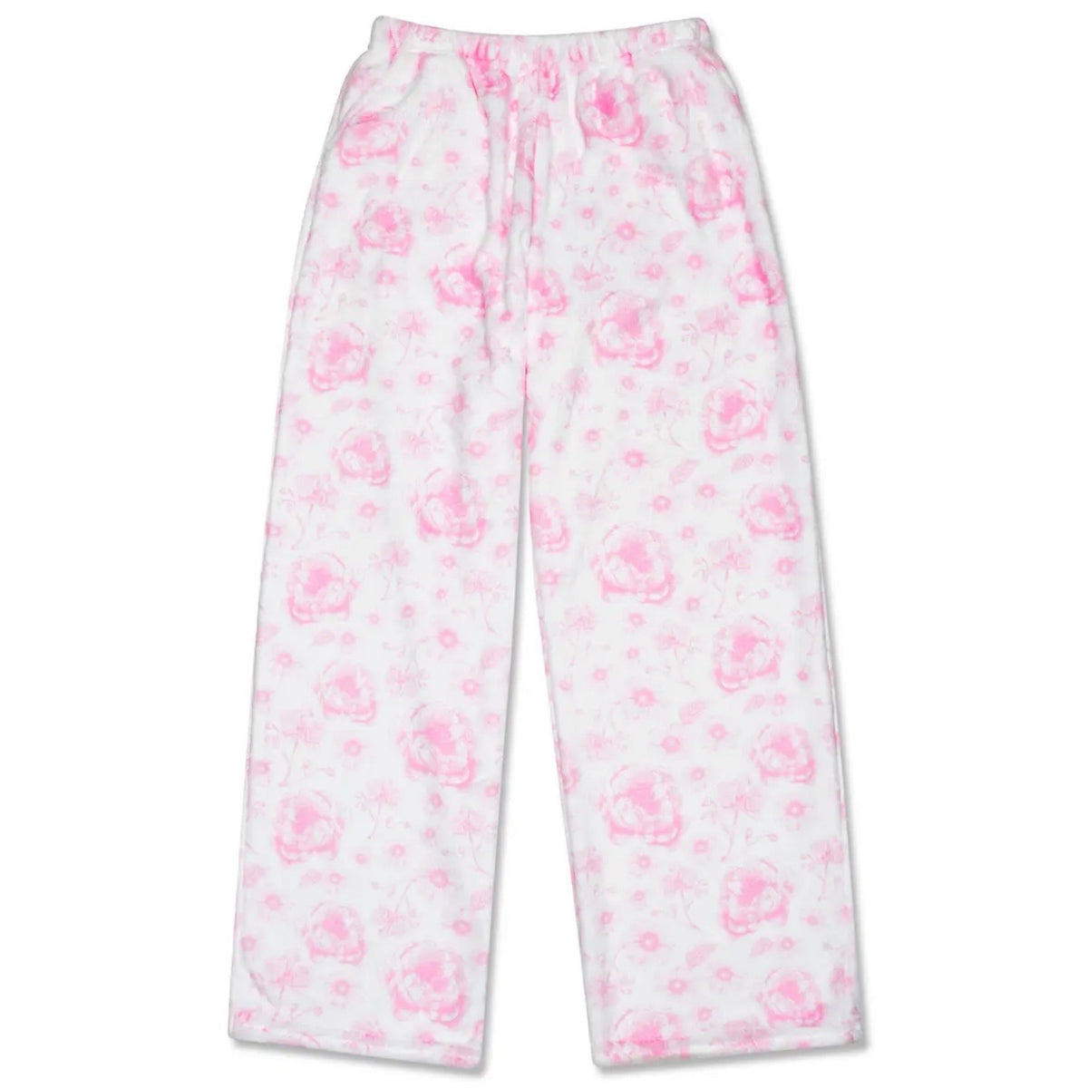 Girls Pretty Pink Toile Plush Pant - The Swanky Shack