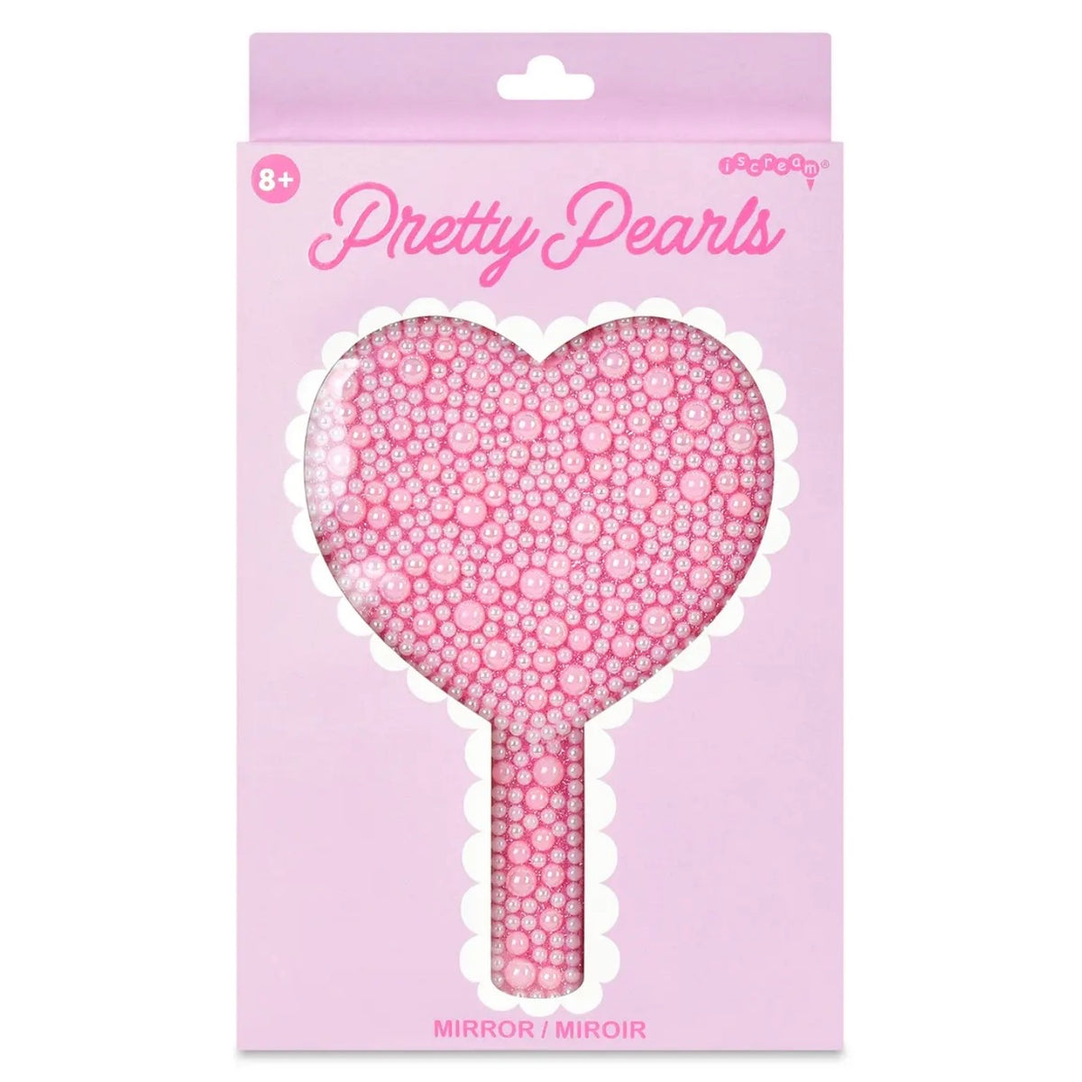 Girls Pink Pearl Mirror - The Swanky Shack
