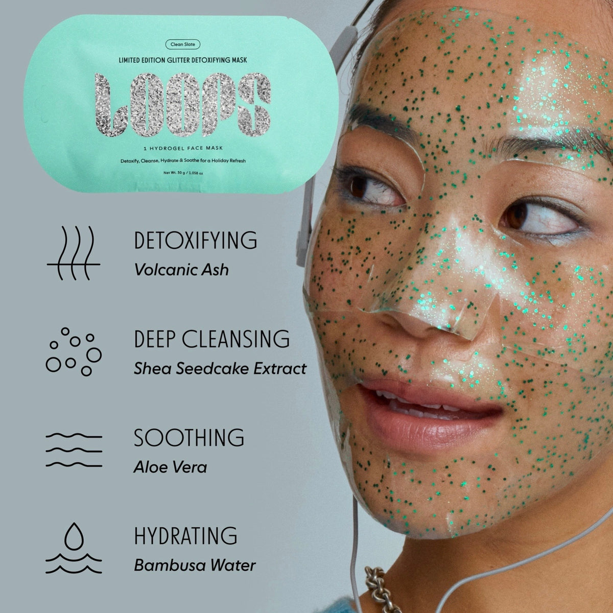Clean Slate Glitter Face Mask - The Swanky Shack