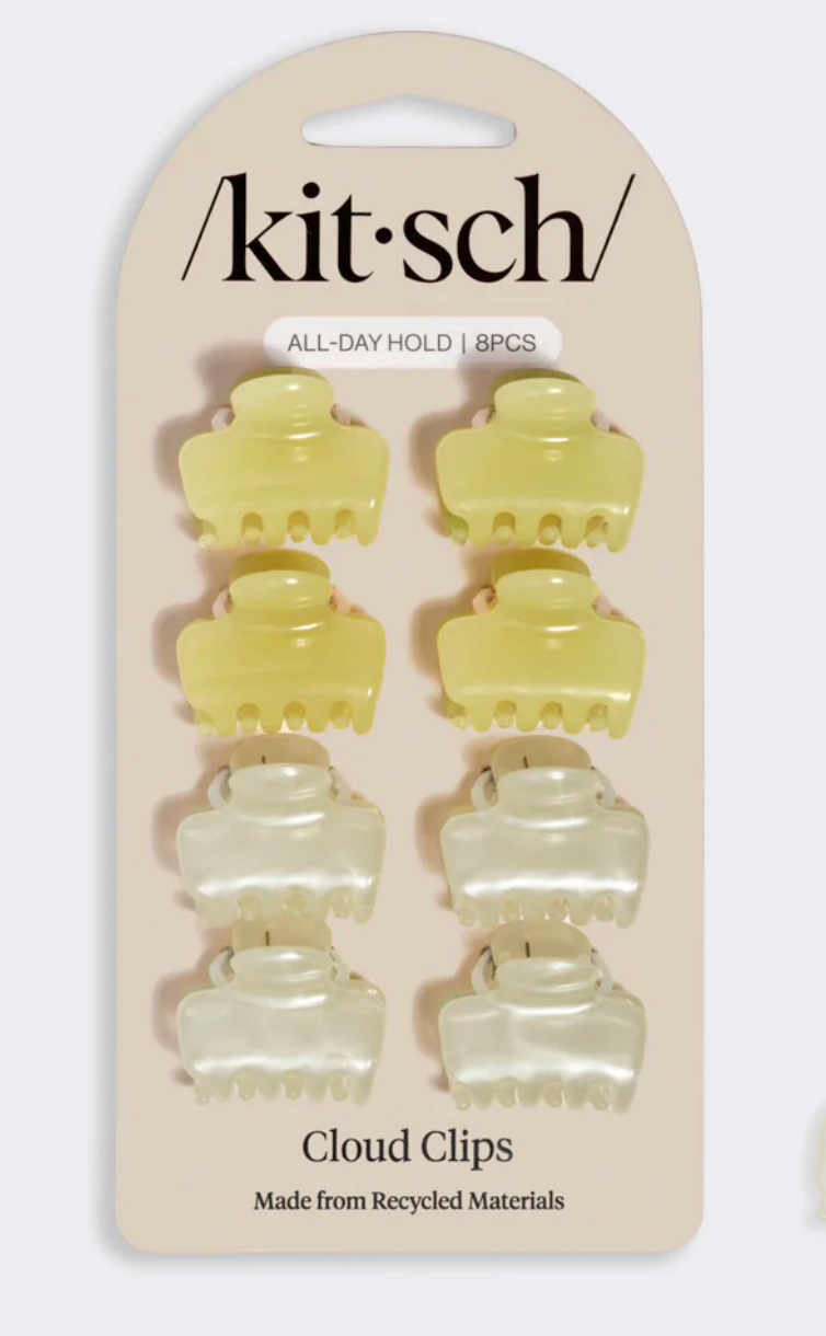 Yellow Mini Cloud Claw Clips - The Swanky Shack